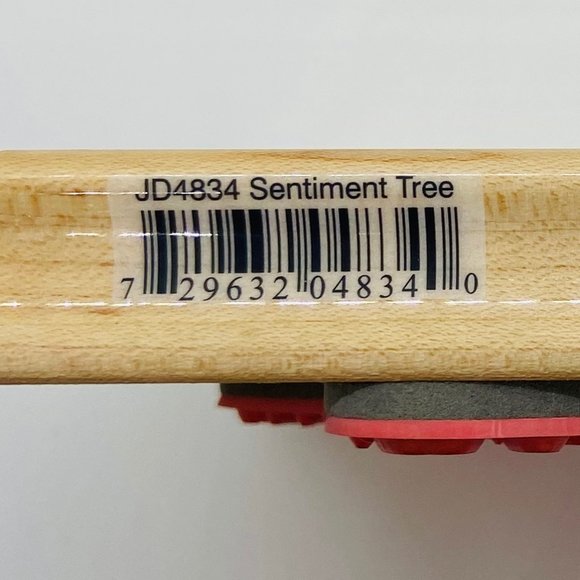 Sentiment Tree Hampton Art Rubber Stamp - Picture 4 of 4